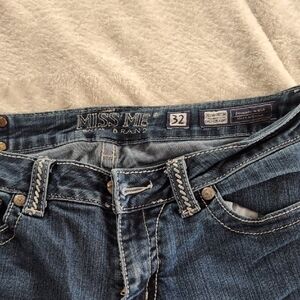 Miss Me Dark Blue Denim Jeans